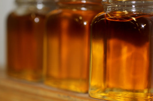 Bottles of Golden Maple Syrup