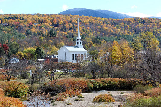 Leaves Changing in Stowe Vermont